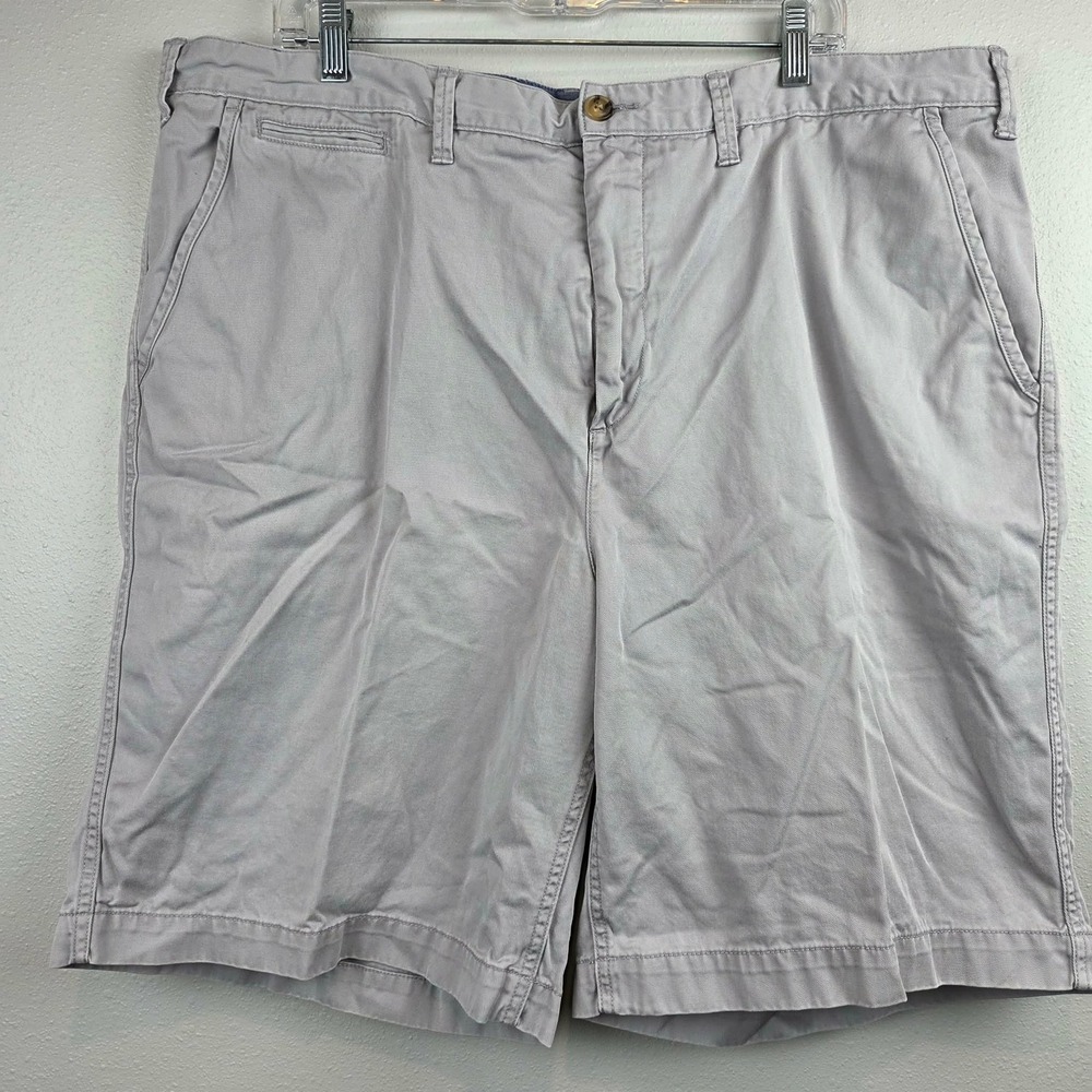 Polo Ralph Lauren Mens Relaxed Fit Chino Shorts Light Gray Cotton Pony Size 40